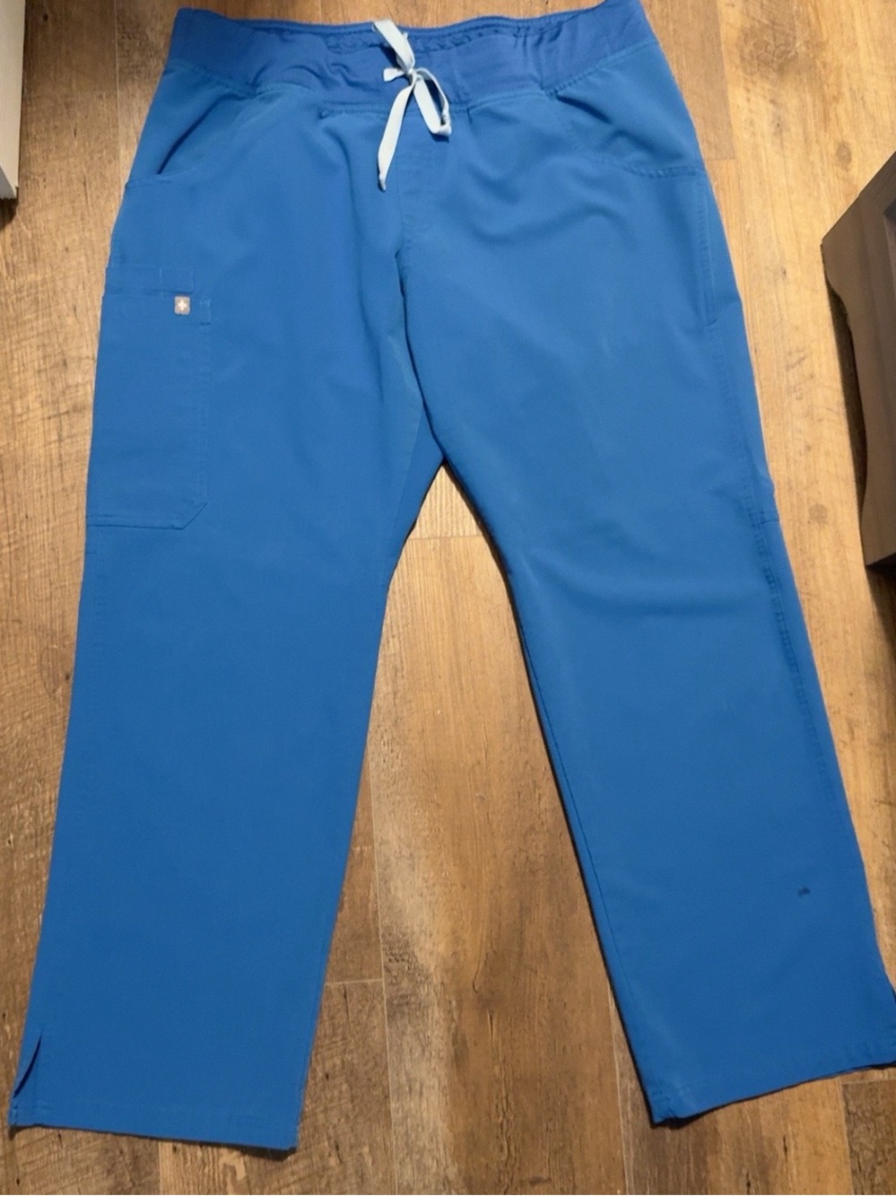 FIGS Technical Collection Scrub Pants L/P Large Petite Blue